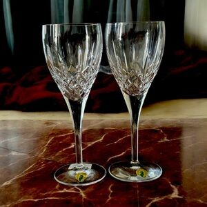 Pair of Waterford Crystal “Lismore Nouveau” Goblets – New in Box – Never Used